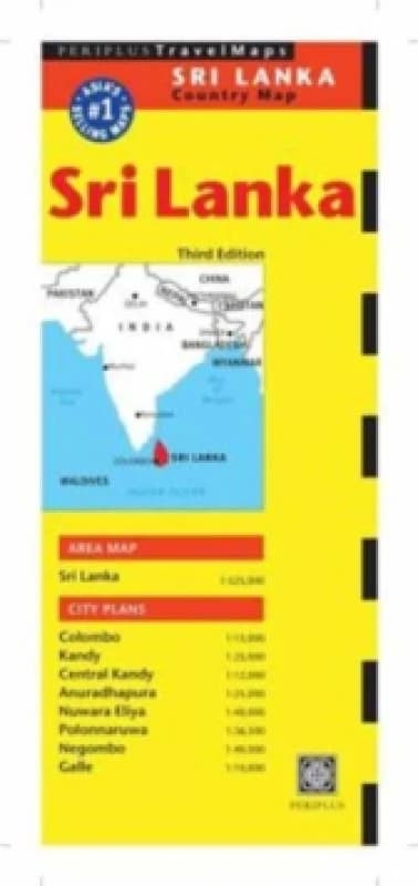 Sri Lanka Travel Map Third Edition Sheet map, folded