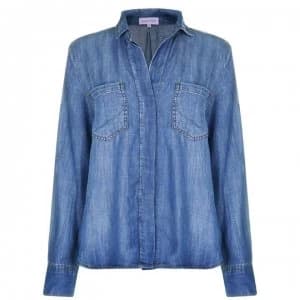 Bella Dahl Bella Dahl Split Back Shirt - Evening Mist