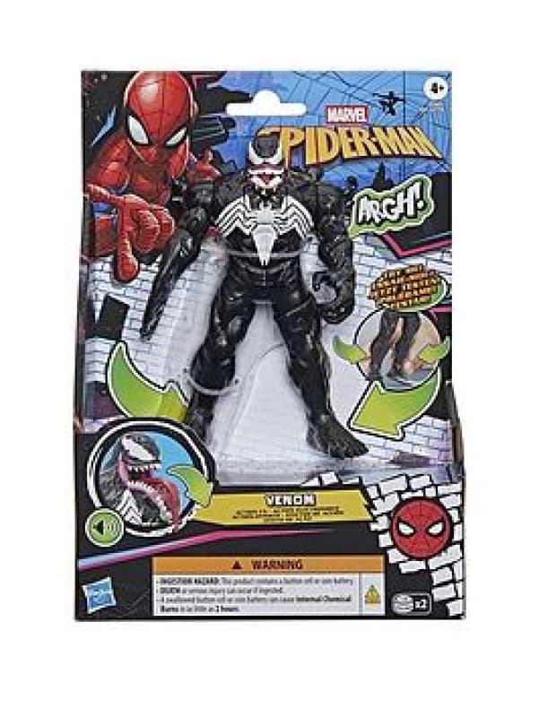 Marvel Spider-Man Venom Action FX 15.2-cm 6" Electronic Action Figure with Sound Effects Super Hero Toys for Children Ages 4+