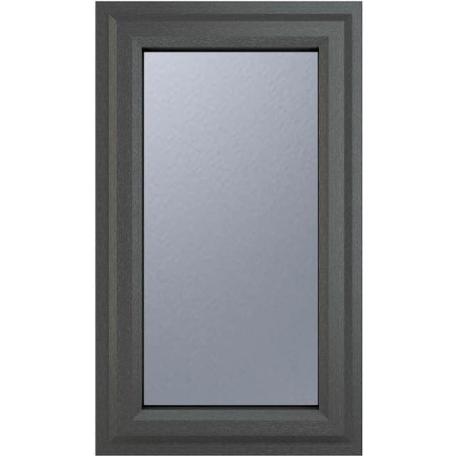 Crystal Triple Glazed Window Grey/White Lh 610 X 1190Mm Obscure 4GWOTG6101190