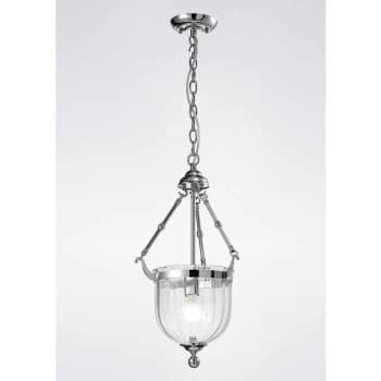 Aubrey pendant lamp 1 Polished chrome bulb / glass