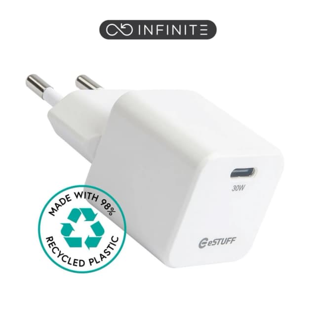eSTUFF ES637027-BULK mobile device charger Smartphone White AC Fast ch