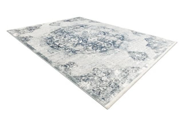 RugsX Distin 0820A Navy Blue / Blue / White Modern Carpet - Ornament, Vintag 80X150 Cm