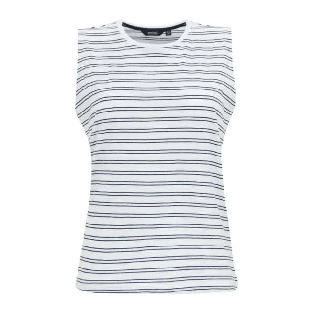 Regatta Womens Fariene Cotton Sleeveless Top in White Size: 10 White Female 10