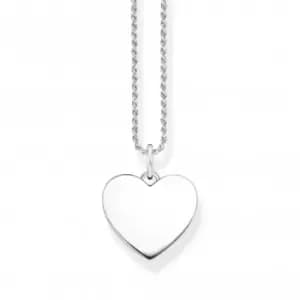 Sterling Silver Heart Necklace KE2132-001-21-L50