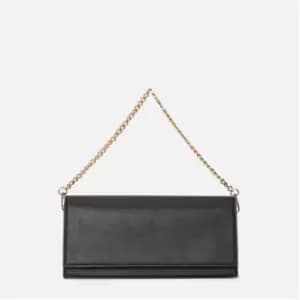 Missguided Faux Leather Shoulder Bag - Black