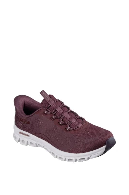 Skechers Womens Glide-Step Elevate Amaze Trainers in Burgundy Size: 5 Burgundy Female 5