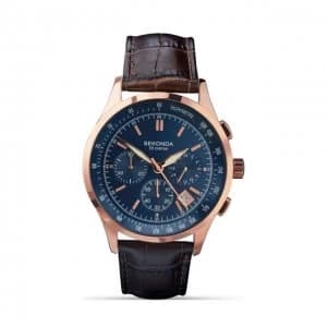 Sekonda Blue And Brown Chronograph Watch - 1157 - multicoloured