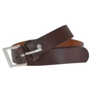 Forest Belts Mens 1.1" Bonded Leather Belt (Large (36a-40a)) (Brown)