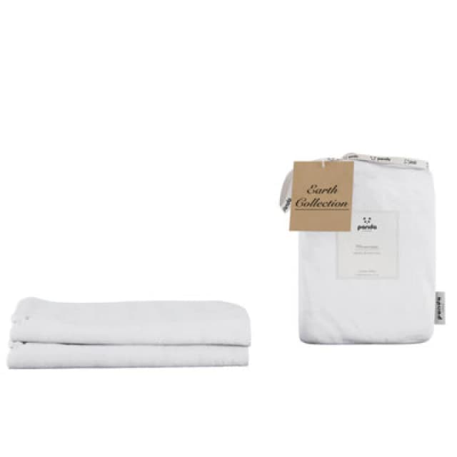 panda London Bamboo & French Linen Pillowcases Coconut White