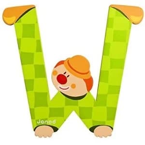 Janod Wooden Clown Letter Multicoloured