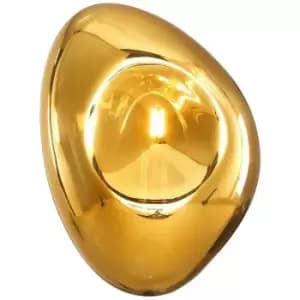 Maytoni Mabell Modern Wall Lamp Gold, Glass Shade