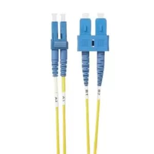 4Cabling FL.OS2LCSC1M fibre optic cable 1m LC SC OS1/OS2 Yellow