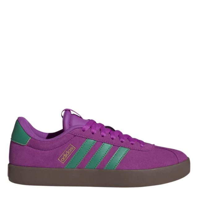 adidas VL Court 3.0 Womens Purple/Grn/Met female 4 (36.7)