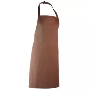 Premier Colours Bib Apron / Workwear (Pack of 2) (One Size) (Mocha)