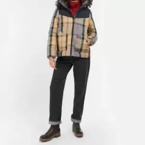 Barbour Bowsden Check Quilted Shell Puffer Jacket - UK 16