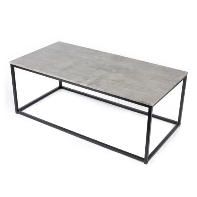 LIVIVO Modern Minimalist Coffee Table Light Grey