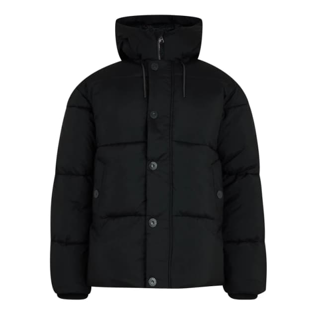 Pretty Green Mens PG Wonderwall Quilted Short Puffer Jacket Black male X Large