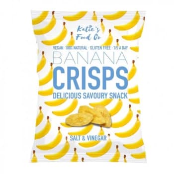 Katies Food Co Salt & Vinegar Savoury Banana Crisps - 32g x 12