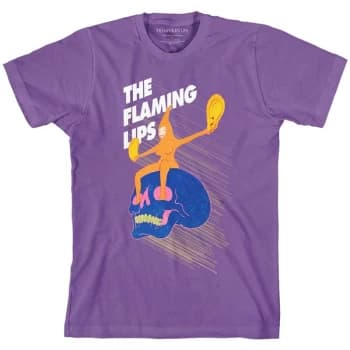 The Flaming Lips - Skull Rider Unisex Large T-Shirt - Purple