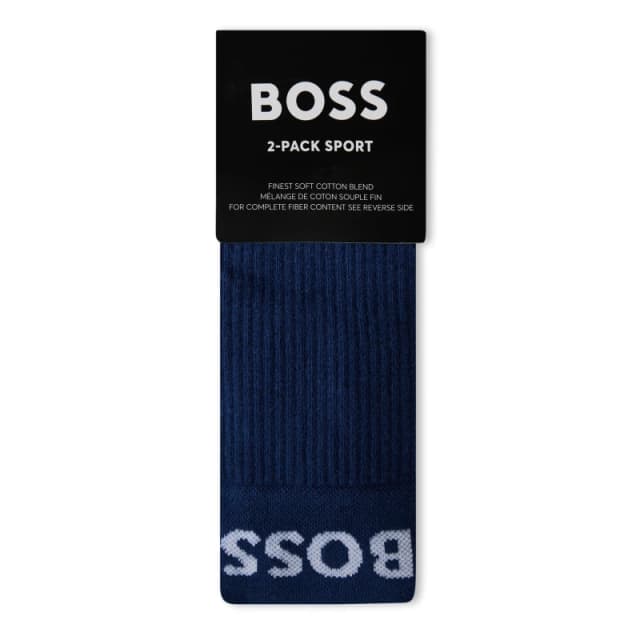 Boss 2 Pack Sport Crew Socks Mens - Blue Blue 6 - 12 Months