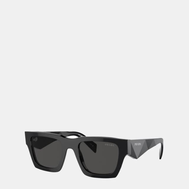 Prada Mens Square Symbole Sunglasses Black/Grey male One Size