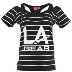 LA Gear Multi Layer T Shirt Ladies - Black