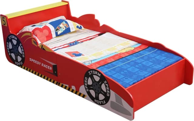 MCC Direct CozyCubs Racing Car Toddler Bed Size: 1 Pack Multicolor Unisex 1 Pack