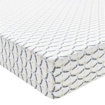 Joules Heron Geo Fitted Sheet - Antique Gold