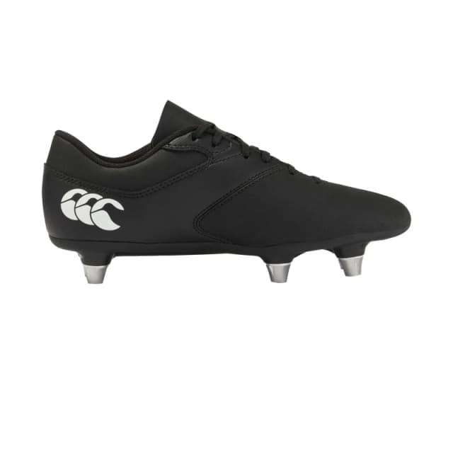 Canterbury Phoenix Raze Soft Ground Rugby Boots in Black Size: 4 Black Unisex 4