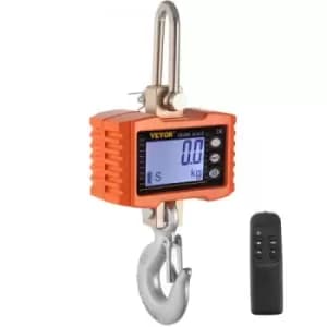 VEVOR 1000kg 2200lbs Digital Crane Scale Heavy Duty Crane Scale Aluminum Digital Hanging Scale LED-Display