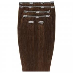 Beauty Works Double Hair Set 18" Clip-In Hair Extensions (Various Shades) - Chocolate 4/6