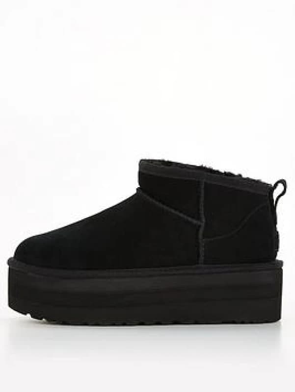 UGG classic ultra mini platform boots in Black UK 4