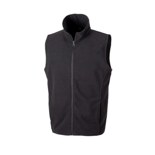 Result Result Men Core Microfleece Gilet in Black Size: X-Small Black XS Male 5059000439575