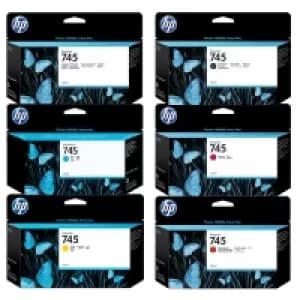 HP 745 Black and Tri Colour Ink Cartridge