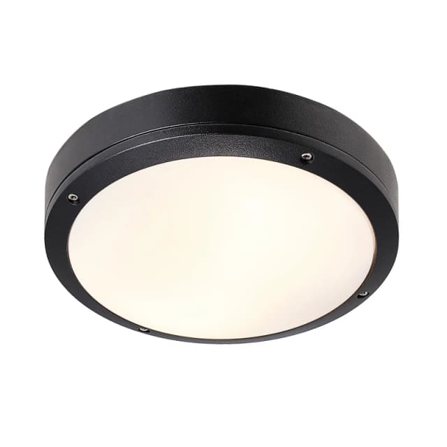 Nordlux Desi Outdoor Ceiling Light Black Aluminium E27 Ceiling or Wall Mounting - Mains Powered, IP44 Black Unisex