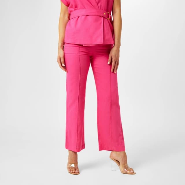 Biba Biba Linen Trouser - Pink Pink 8