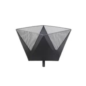 Groundlevel Lotus Fire Pit - Black