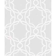 Superfresco Easy Montague Geo Silver Wallpaper