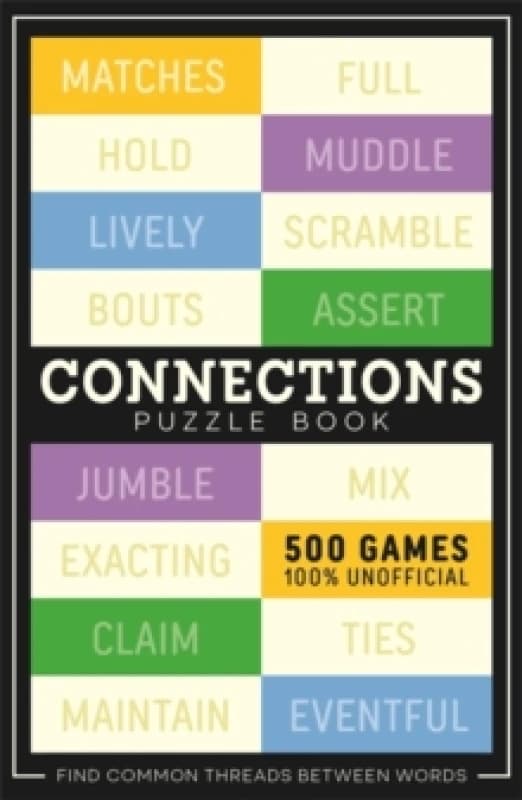 Connections Puzzle Book : 500 games, 100% Unofficial Paperback / softback