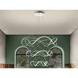 Schuller Lighting - Schuller Molly - Dimmable Integrated LED Pendant Light, Chrome, Bluetooth control