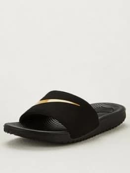 Nike Childrens Kawa Slider - Black/Gold