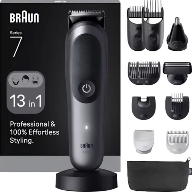 BRAUN Series 7 AIO7560 Wet & Dry All-in-One Body Groomer - Grey, Silver/Grey 8700216429184