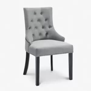 Sydney Accent Chair Velvet - Light Grey