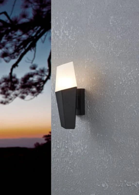 EGLO Eglo FARINDOLA Black Outdoor Wall Light Black One Size Unisex 9008606261703