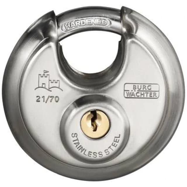 Burg Waechter Burg Waechter 37761 Padlock 70.80 mm keyed-different Stainless steel Key 37761