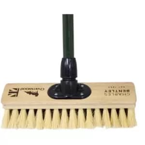 Charnwood 12' Dual Fill Broom Garden Maintenance fsc - Green - Charles Bentley