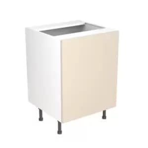 KitchenKIT Slab 60cm Base Sink Unit - Gloss Cashmere