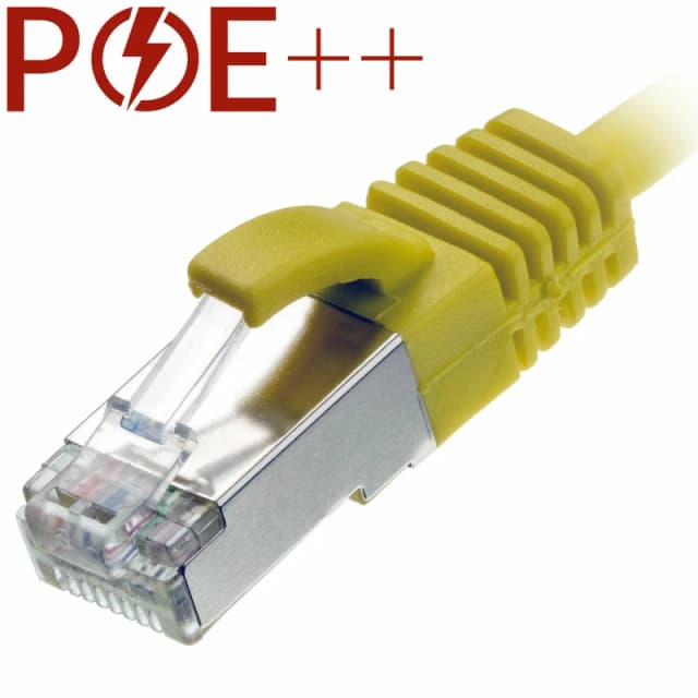 Cablenet 0.3m Cat6a RJ45 Yellow U/FTP LSOH 30AWG Slim Snagless Booted