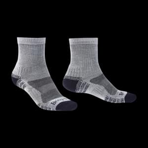 Bridgedale HIKE Lightweight Merino Performance Ankle Original Mens - Large Silver / Navy